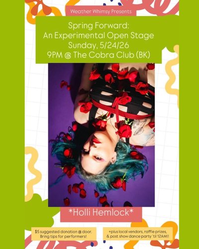 Spring Forward Open Stage flyer