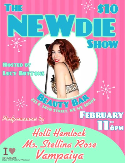 Flyer for NEWdie Show